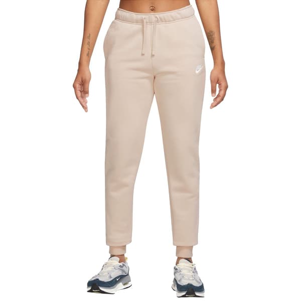 Nike W NSW Club Fleece Pant DQ5191-126, Kvinde, Bukser, Beige Beige L