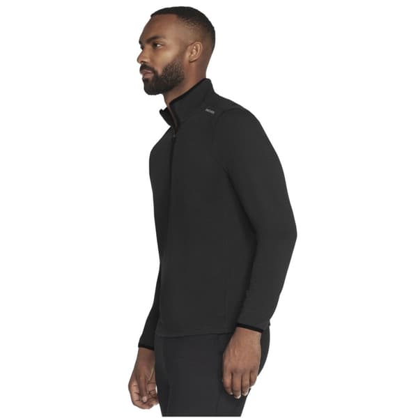 Skechers Skech-Knits Burst 1/4 Zip LT130-BLK, Man, Tröjor, Svart