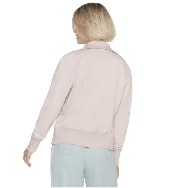 Skechers The Hoodless Hoodie Diamond Jacket W3JA262-LPK, Kvinde, Sweatshirts, Lyserød
