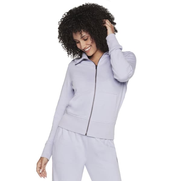 Skechers The Hoodless Hoodie Diamond Jacket W3JA262-LVLP, Kvinna, Tröjor, Lila