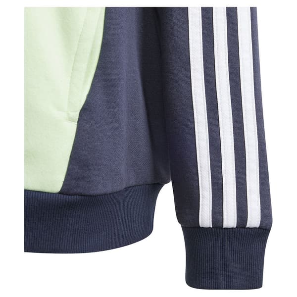 Adidas Tiberio 3 Stripes Tröja Med Huva Grönt,Blå 7-8 Years Pojke