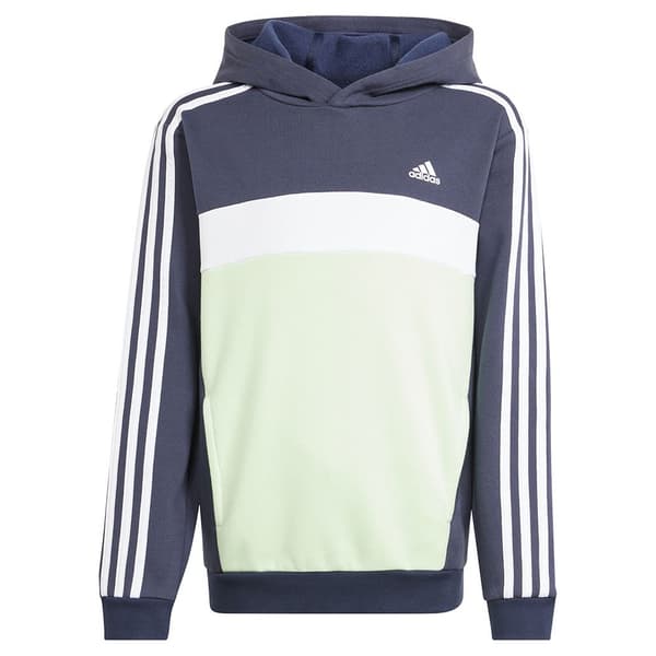 Adidas Tiberio 3 Stripes Tröja Med Huva Grönt,Blå 7-8 Years Pojke