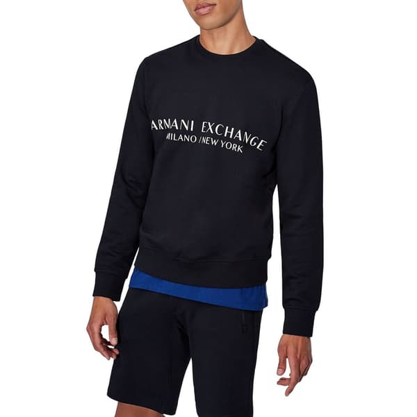 Armani Exchange French Terry Tröja Blå M Man