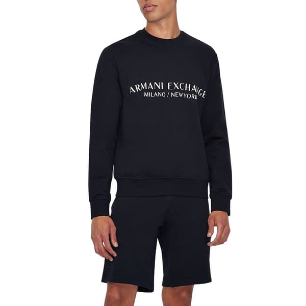Armani Exchange French Terry Tröja Blå M Man