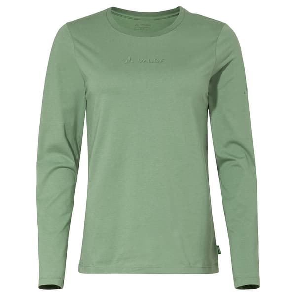 Vaude Logo T-shirt Med Lång ärm Grönt 34 Kvinna
