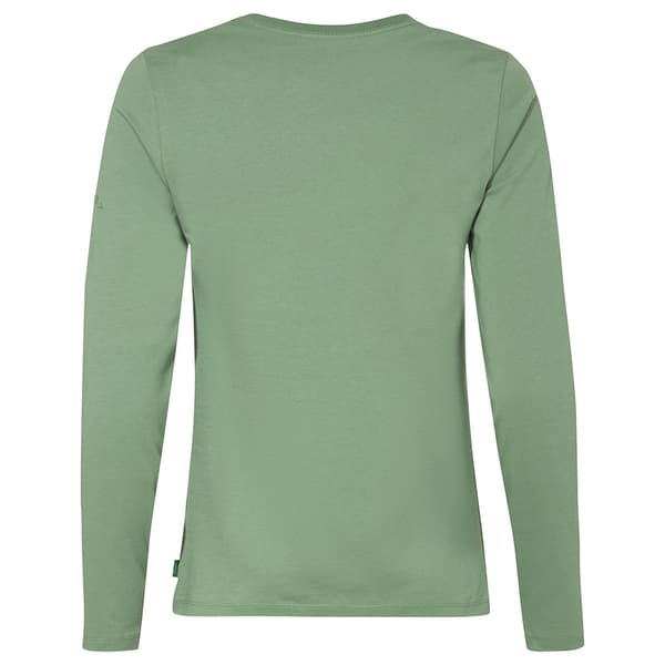 Vaude Logo T-shirt Med Lång ärm Grönt 34 Kvinna