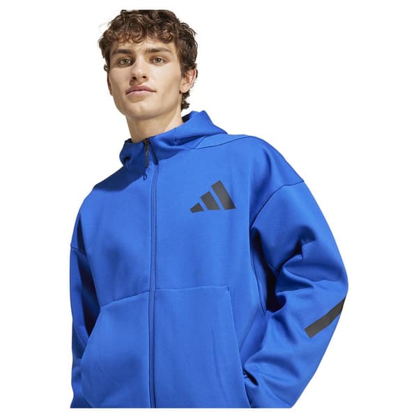 Adidas New Z.n.e Sweatshirt Med Dragkedja Blå M / Regular Man