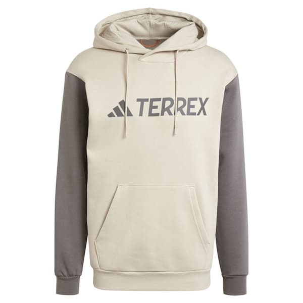 Adidas Mt L Logo Hættetrøje Beige L Mand