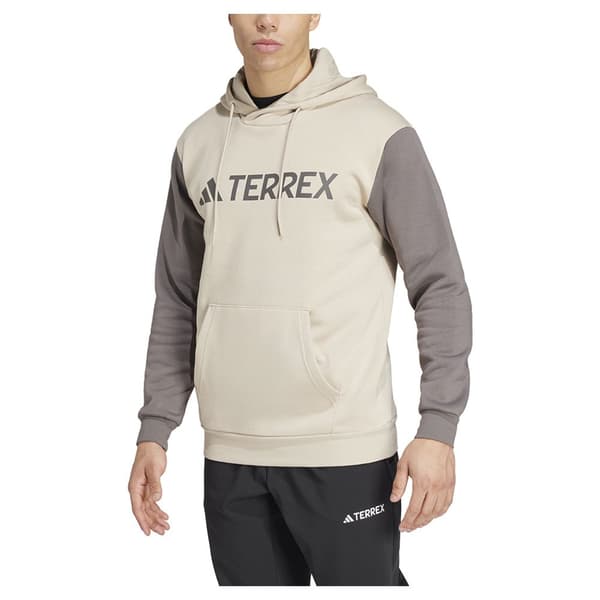 Adidas Mt L Logo Hættetrøje Beige L Mand