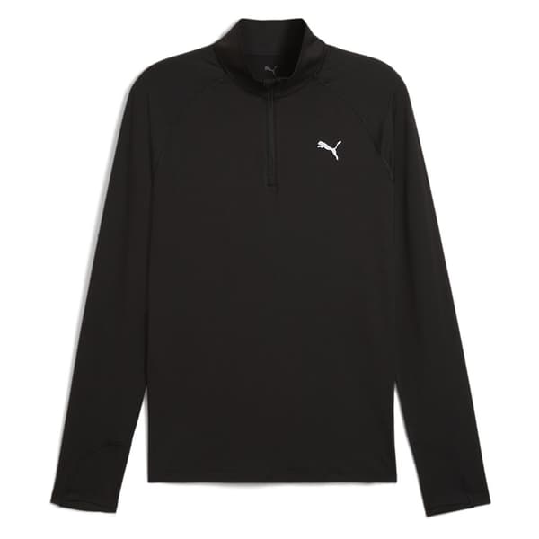 Puma Velocity Cloudspun Halv Lynlås Sweatshirt Sort M Mand