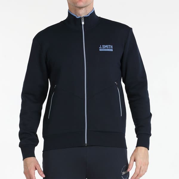 John Smith Erren Sweatshirt Med Lynlås Blå M Mand
