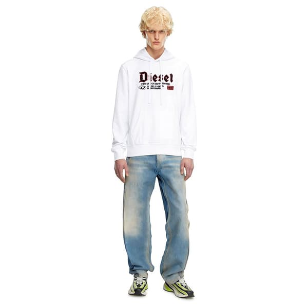 Diesel S Ginn K45 Huvtröja Vit M Man