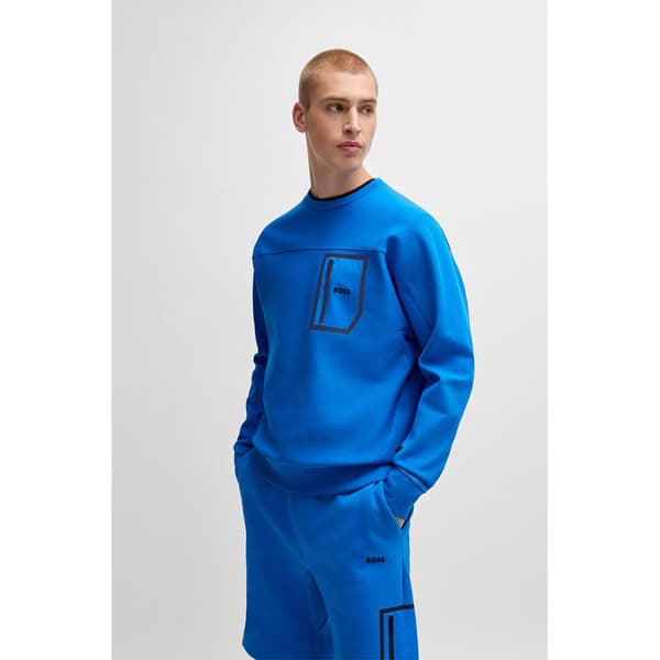 Boss Salbiq Sweatshirt Blå L Mand