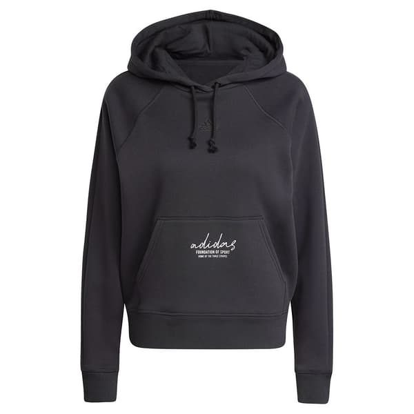 Adidas Brand Love Q3 Fleece Huppari Musta S Nainen