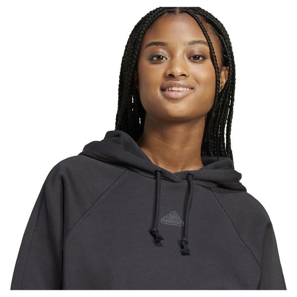 Adidas Brand Love Q3 Fleece Huppari Musta S Nainen