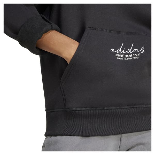 Adidas Brand Love Q3 Fleece Huppari Musta S Nainen