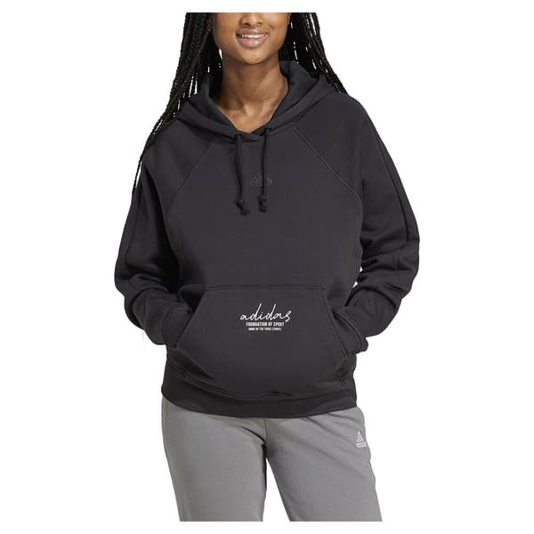 Adidas Brand Love Q3 Fleece Huppari Musta S Nainen