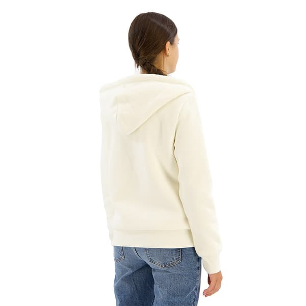 Superdry Essential Borg Lined Sweatshirt Med Dragkedja Vit L Kvinna