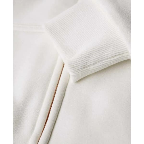 Superdry Essential Borg Lined Sweatshirt Med Dragkedja Vit L Kvinna