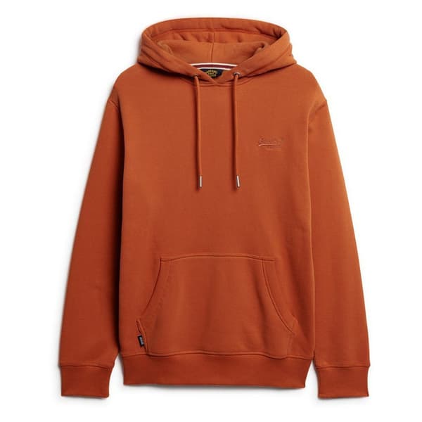 Superdry Essential Logo Huvtröja Orange S Man