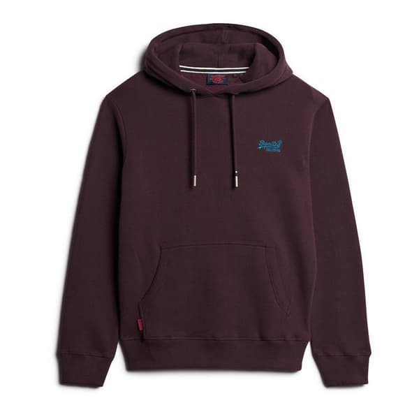 Superdry Essential Logo Huvtröja Brun S Man