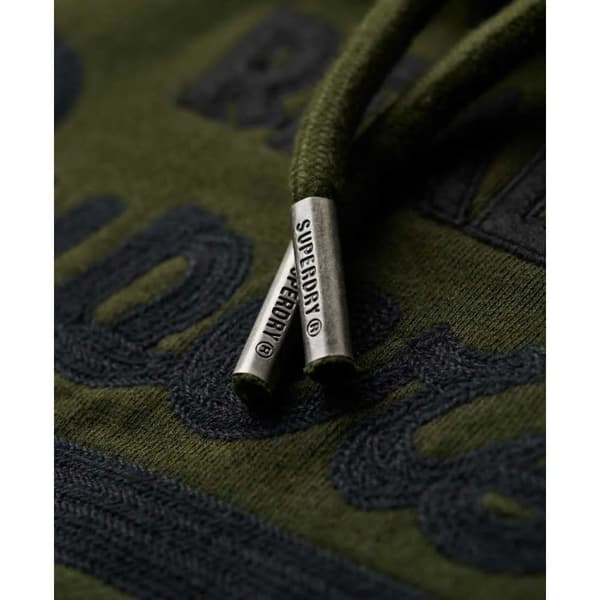 Superdry Embroidered Vl Hættetrøje Grøn XL Mand