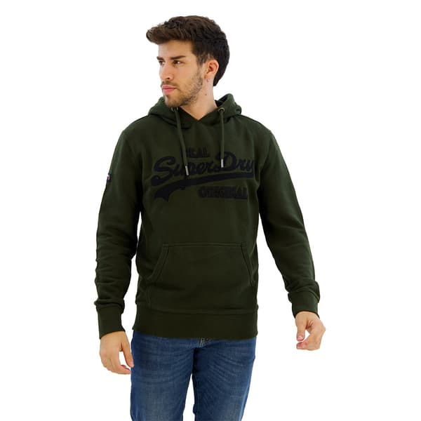Superdry Embroidered Vl Hættetrøje Grøn XL Mand