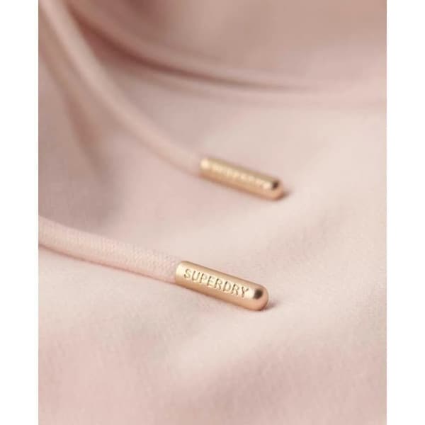 Superdry Essential Borg Lined Sweatshirt Med Dragkedja Rosa M Kvinna