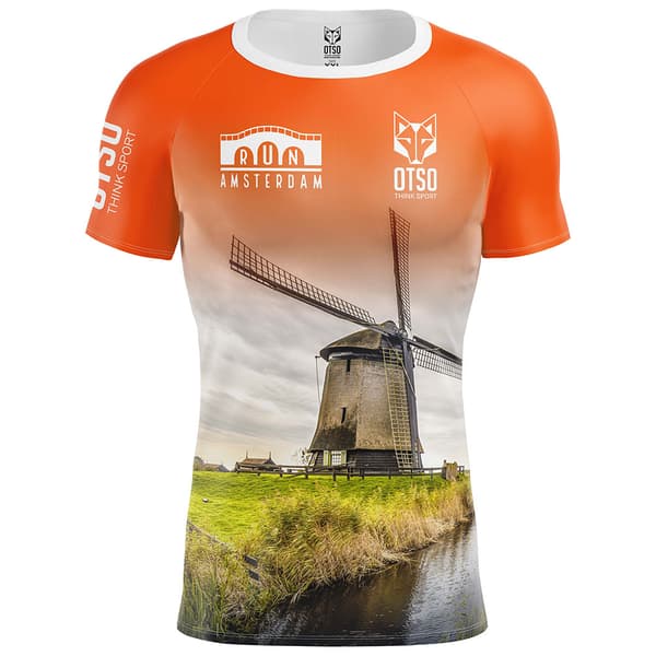 Otso Run Ámsterdam 2024 T-shirt Med Korta ärmar XL Man