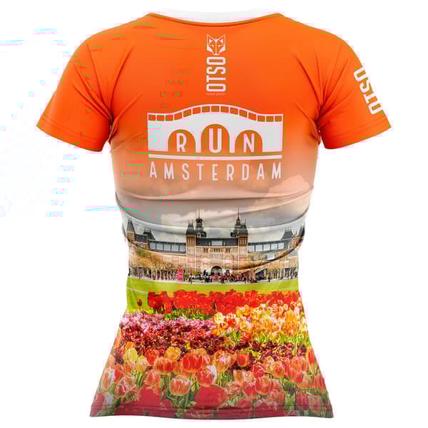 Otso Run Ámsterdam 2024 T-shirt Med Korta ärmar M Kvinna