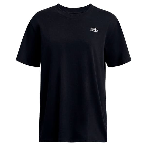 Under Armour Heavyweight Embroidered Patch Lyhythihainen T-paita Musta S / Regular Nainen