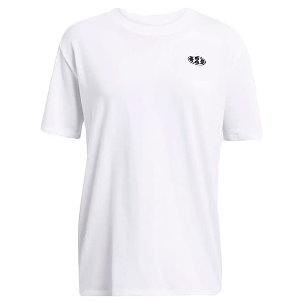 Under Armour Heavyweight Embroidered Patch Boyfriend Oversized T-shirt Med Korta ärmar  S / Regular Kvinna