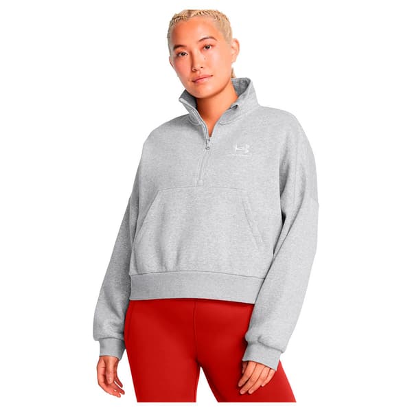Under Armour Icon Fleece Oversized Tröja Med Halv Dragkedja  XS Kvinna