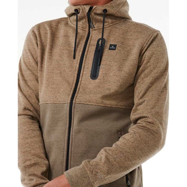Rip Curl Anti Series Departed Sweatshirt Med Dragkedja Brun M Man