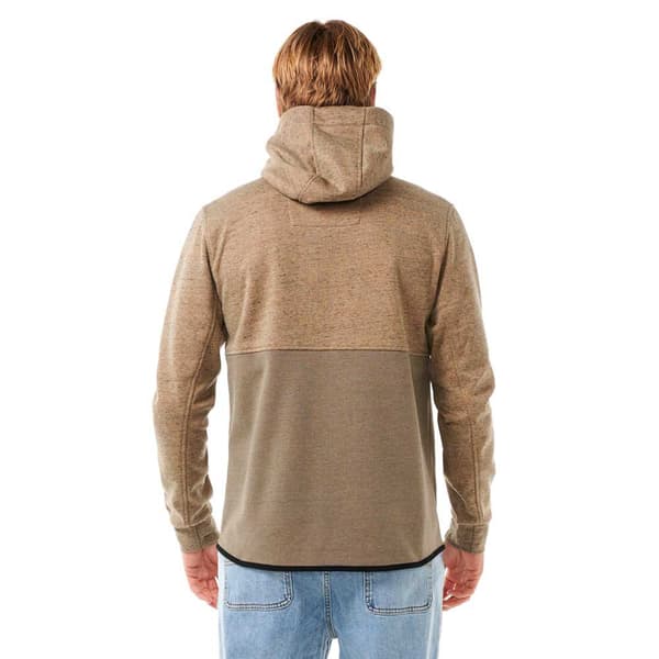 Rip Curl Anti Series Departed Sweatshirt Med Dragkedja Brun M Man