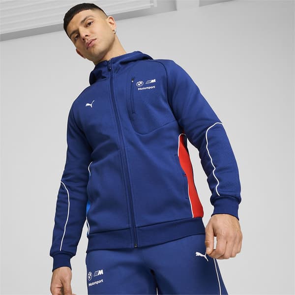 Puma Bmw Mms Sweatshirt Med Dragkedja Blå XL Man