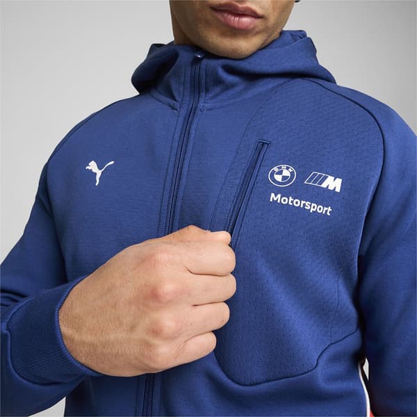 Puma Bmw Mms Sweatshirt Med Dragkedja Blå XL Man