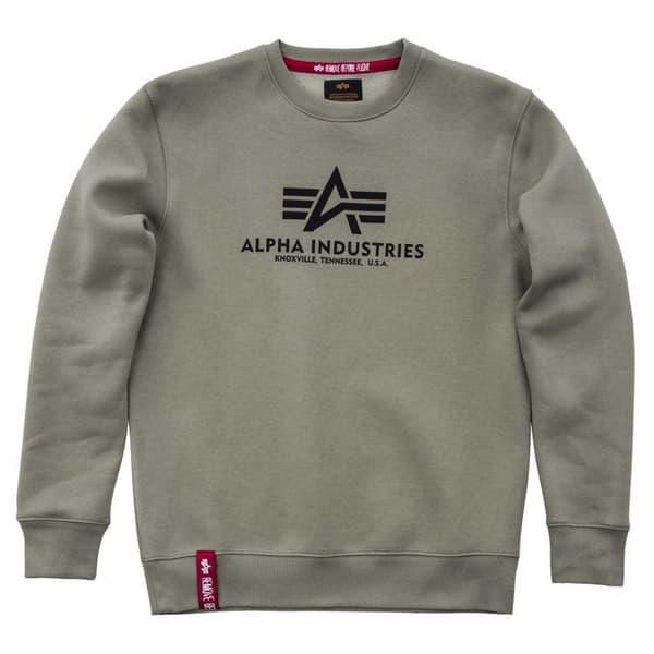 Alpha Industries Basic Tröja Grå L Man