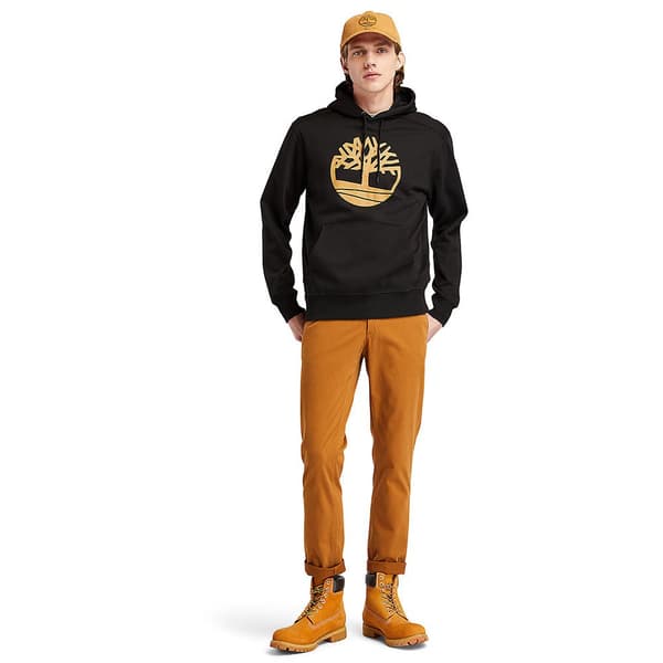 Timberland Core Tree Logo Brushback Hættetrøje Sort M Mand