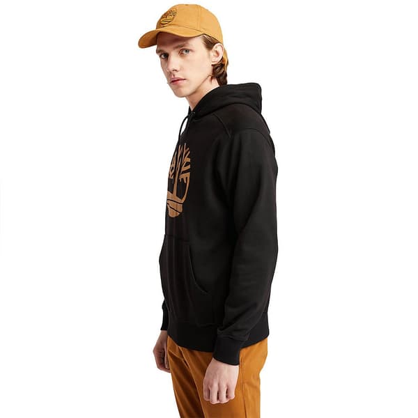 Timberland Core Tree Logo Brushback Hættetrøje Sort M Mand