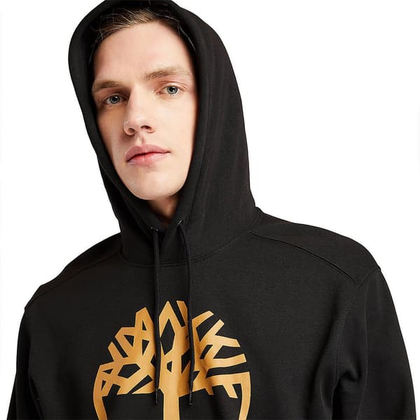 Timberland Core Tree Logo Brushback Hættetrøje Sort M Mand