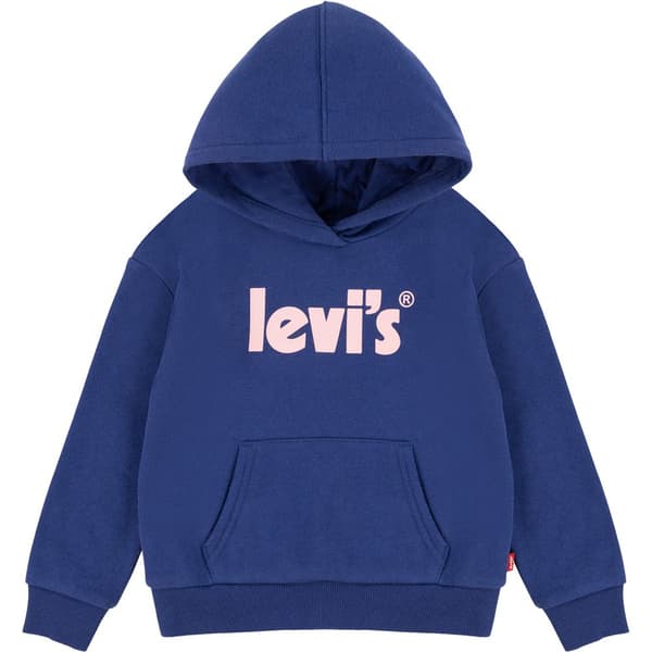 Levi´s ® Kids Poster logo Tröja Med Huva Blå 16 Years Flicka