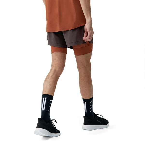 Born Living Yoga Mashu 2-i-1 Shorts Brun XL Mand
