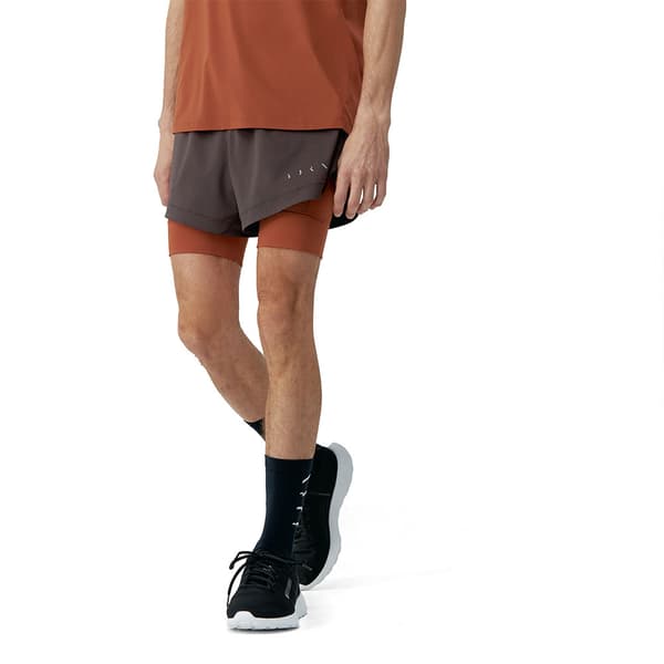 Born Living Yoga Mashu 2-i-1 Shorts Brun XL Mand