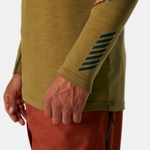 Helly Hansen Lifa Merino Midweight Blc T-shirt Med Lång ärm Grönt 2XL Man