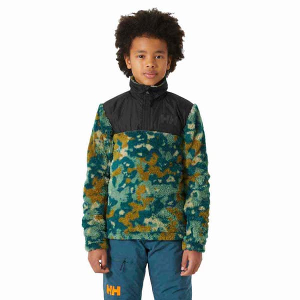 Helly Hansen Champ Halv Lynlås Sweatshirt Grøn 12 Years Dreng