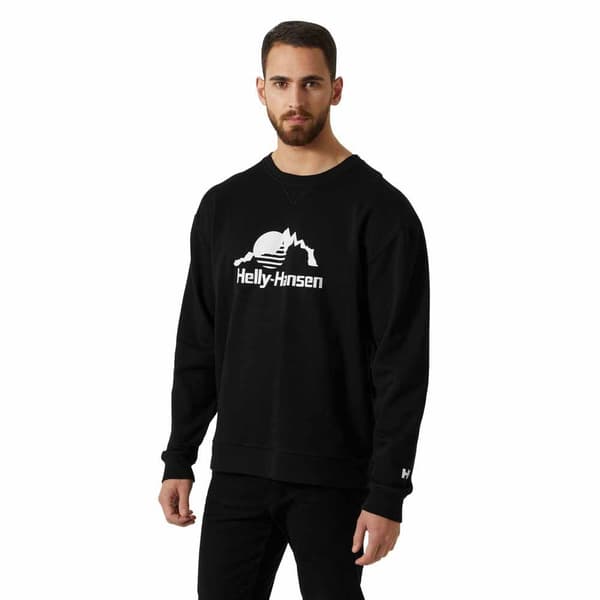 Helly Hansen Yu Crew 2.0 Sweatshirt Sort XS Mand