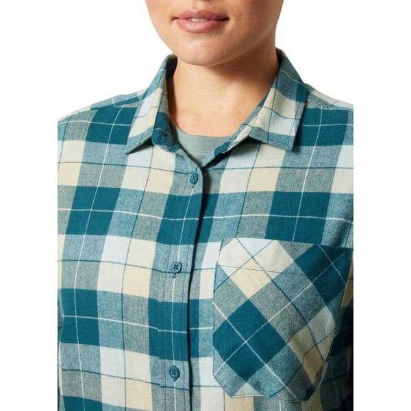 Helly Hansen Lokka Organic Flannel T-shirt Grøn L Kvinde