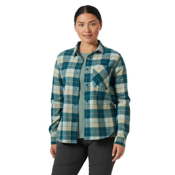 Helly Hansen Lokka Organic Flannel T-shirt Grøn L Kvinde