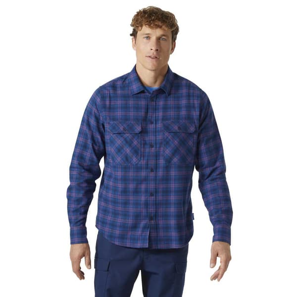 Helly Hansen Lokka Organic Flannel T-shirt Blå 2XL Mand